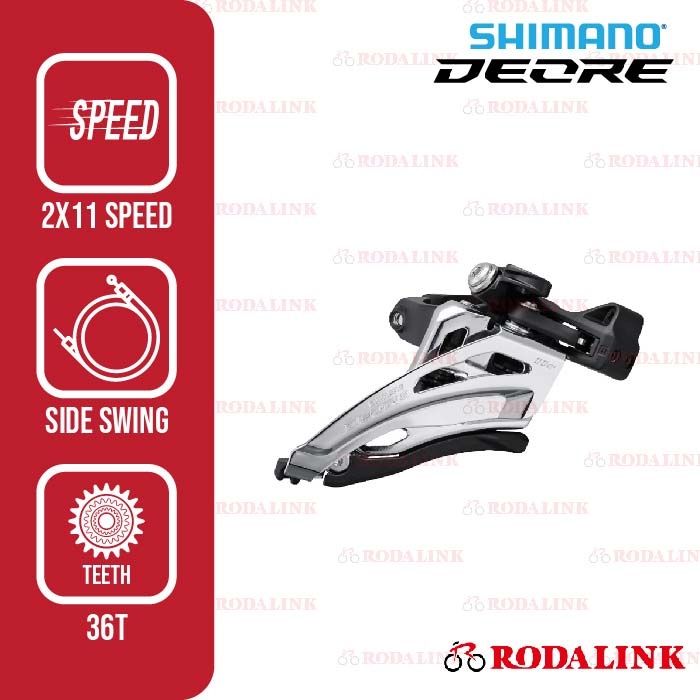 Shimano Front Derailleur FD Sepeda Deore FD-M5100 2x11 Speed - IP