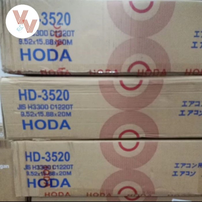 pipa AC Hoda UK.3/8+5/8 harga/roll