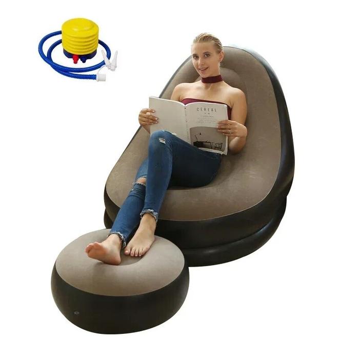 Sofa Angin Santai Portable/Sofa Angin Cam/Sofa Angin Santai+Sofa Angin Santai Dengan Sandaran Kaki