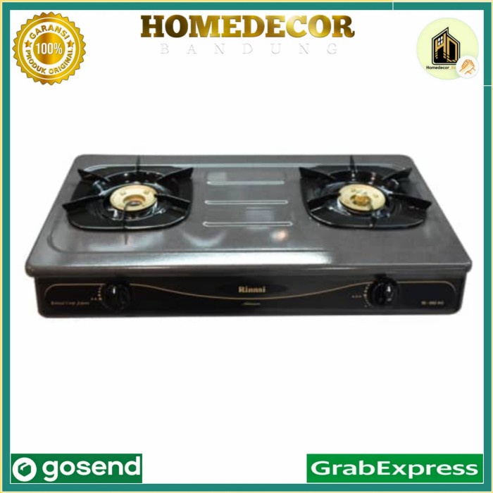 Natanel Rinnai Kompor Gas 2 Tungku Ri-602Ag / Rinnai Gas Stove 2 Burner Ri-602