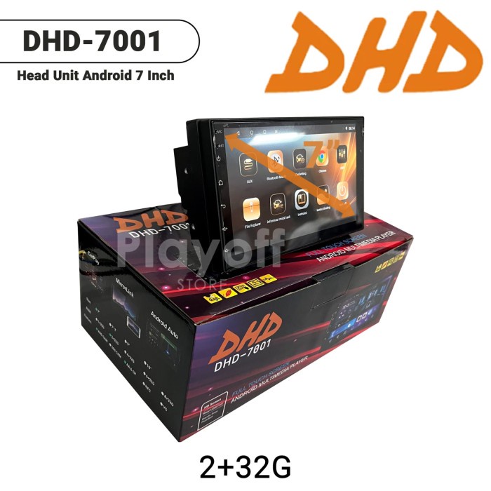 BISA GOSEND HEAD UNIT ANDROID 7 INCH DOUBLE DIN DHD-7001 TERMURAH