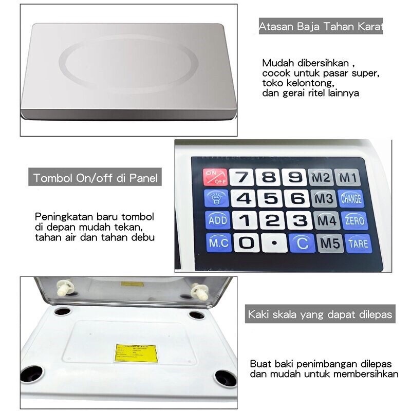Favorit Timbangan Buah Digital 40KG /TIMBANGAN DIGITAL / TIMBANGAN BUAH 40KG Timbangan Digital 40kg