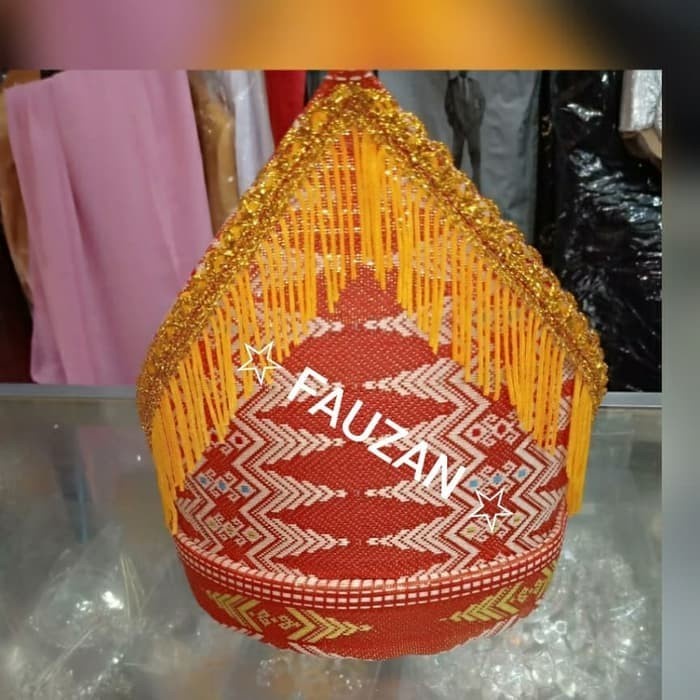 Topi songket melayu anak // Topi melayu rumbai // tanjak Batak