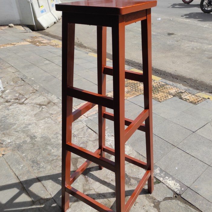 Bangku Tangga Kayu Solid 120