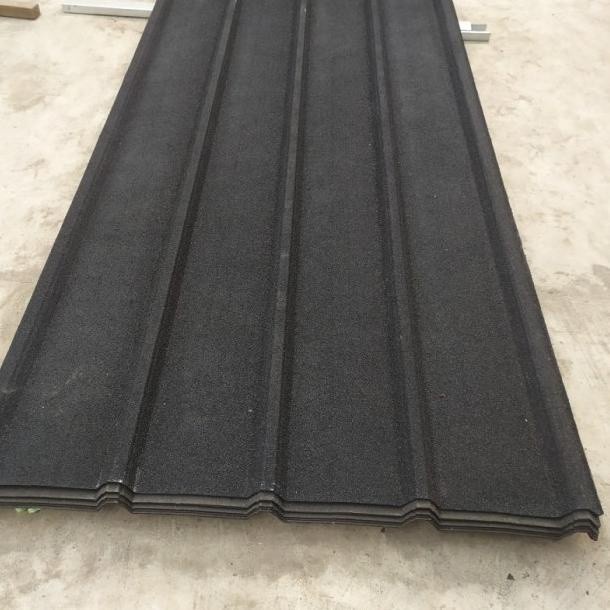 Atap Spandek Pasir 0.35 Mm Panjang 4 - 6Mtr (Merah - Hitam))