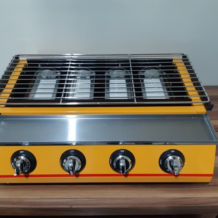 Kompor Pemanggang Sosis, Daging 4 Tungku Berkualitas