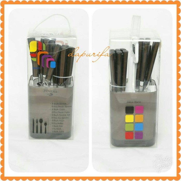 [mojiko] - SENDOK MAKAN VICENZA STAINLEES STEEL CUTLERY SET V241C