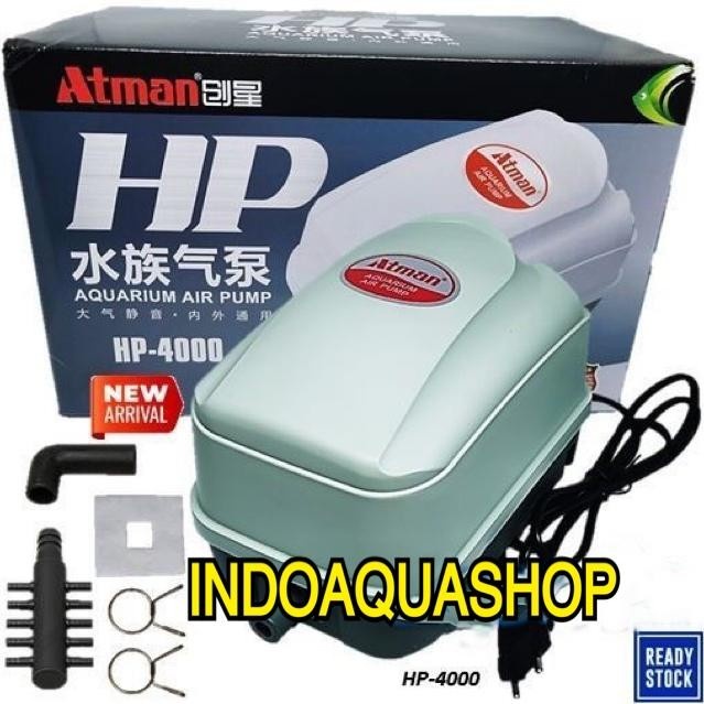 Atman HP 4000 Air Pump Pompa Udara Aerator Kolam / Hidroponik HP4000