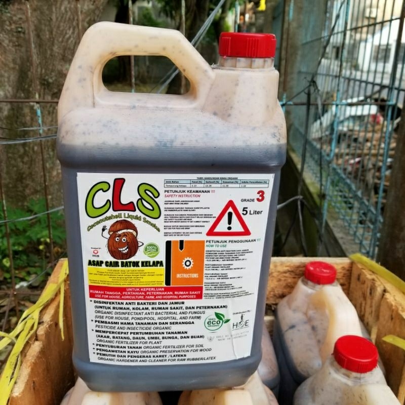 Paling Dicari Asap Cair Batok Cuka Kayu 5 liter Grade 3 Stok Terbatas