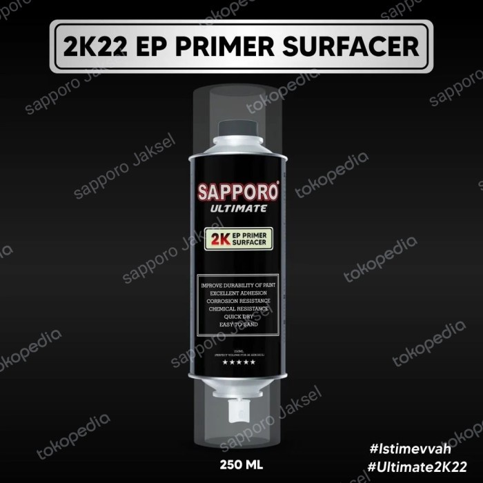 Sapporo Ultimate 2K22 Epoxy Primer Surfacer / 250Ml / Epoxy 2K Sapporo Best Seller