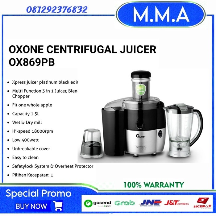 TERLARIS juicer and blender oxone 869pb