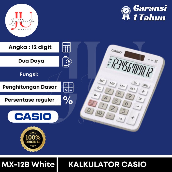 

KALKULATOR CASIO MX-12B ORIGINAL [TERBARU[TERLARIS[ORIGINAL[ASLI]