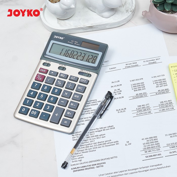 

CALCULATOR KALKULATOR JOYKO CC-19A 12 DIGITS [TERBARU[TERLARIS[ORIGINAL[ASLI]
