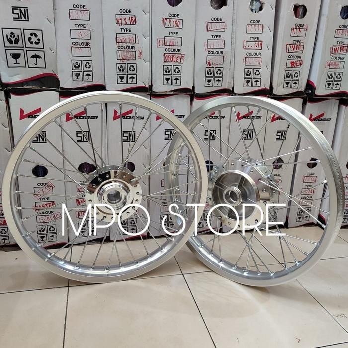 VELG RX KING SEPASANG MERK ROSSI - PELEK RX KING ORIGINAL ROSSI RING 17 DAN 18