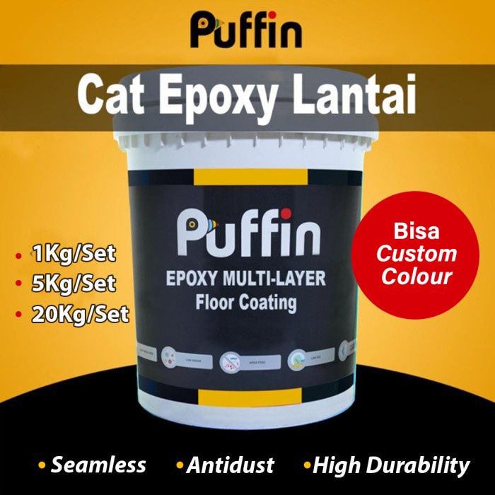 Cat lantai epoxy Multilayer PUFFIN 193 5kg