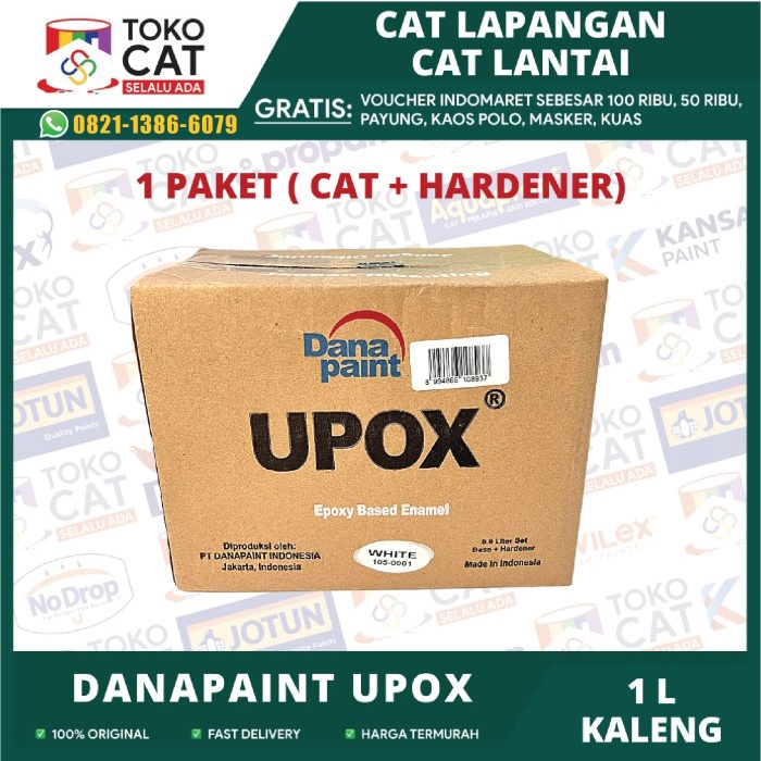 Epoxy UPOX Cat Keramik / Kamar Mandi / Cat Lantai / Cat Lapangan 1 LTR