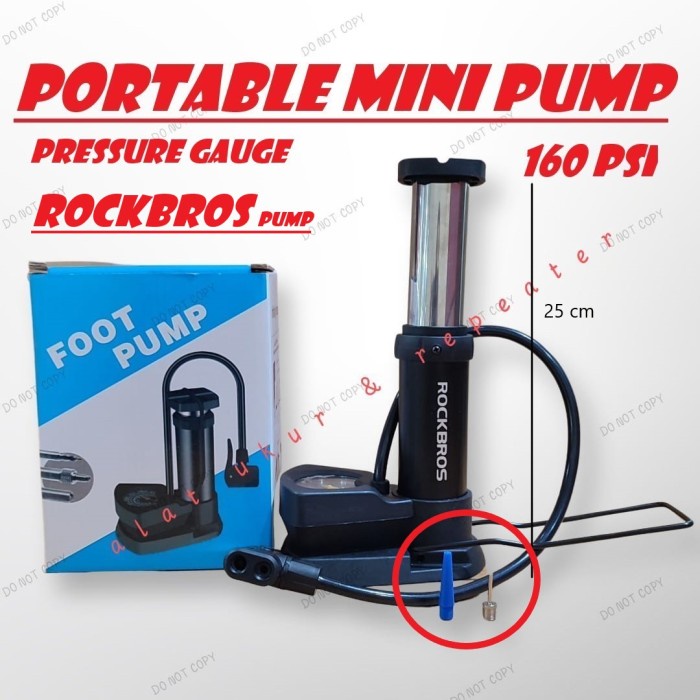 Pompa Kaki Pompa Injak Mini Portable Untuk Ban Motor Sepeda Bola