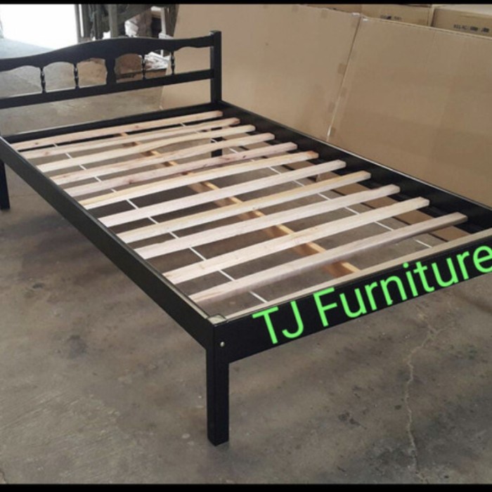 PREMIUM Ranjang kayu medium 120x200