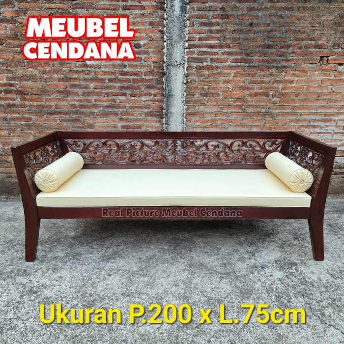 PREMIUM bale bale ukir asli kayu jati, kursi santai kursi bale bale jati solid