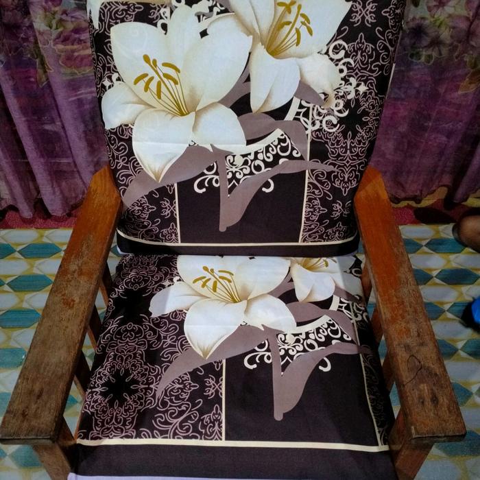 PREMIUM 10Pcs Cover PETAK Sarung Kursi Kayu Busa Petak 50x50x10cm Kain Katun dengan Resleting bebas