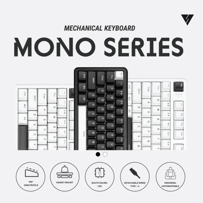 PROMO Vortexseries Mono Series / Vortex Mono Series 65 75 87 65% / 75% / 87% Gasket Mount Wired