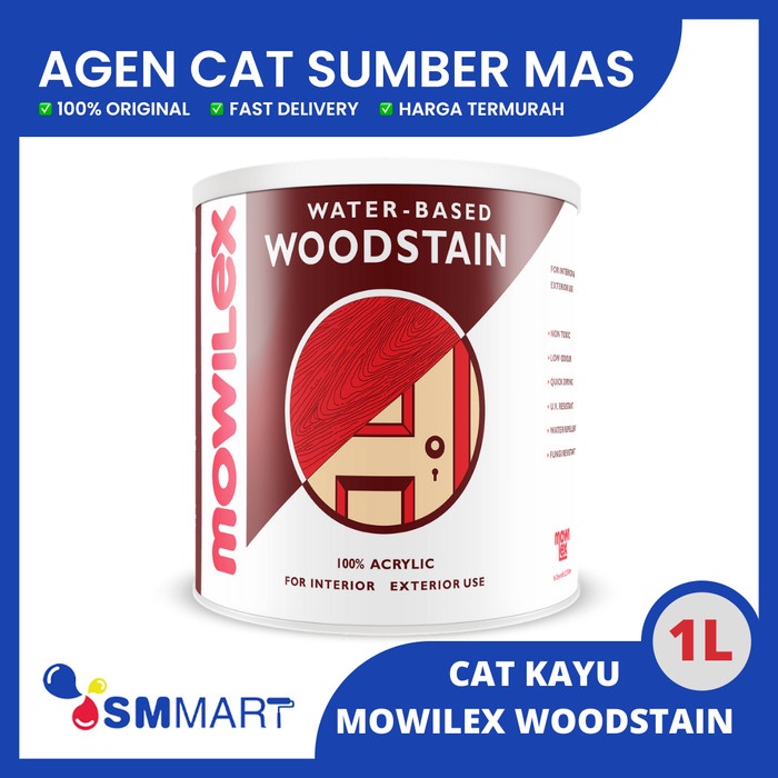 MOWILEX WOODSTAIN WATER-BASED / CAT KAYU WATER BASED 1KG