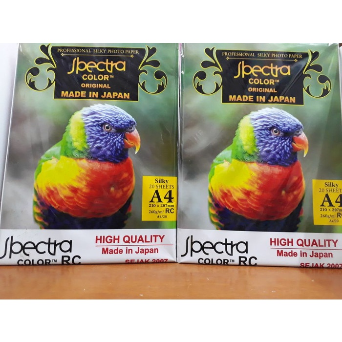 

TERBARU! Profesional silky photo paper SPECTRA 260 grm