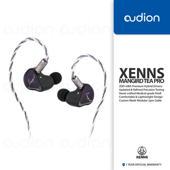 XENNS MANGIRD TEA PRO 2DD+6BA Hybrid Drivers HiFi 2pin In-ear IEM
