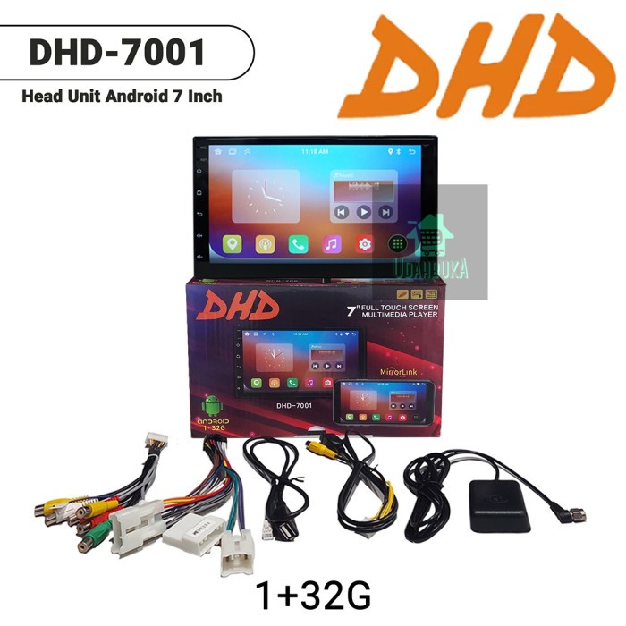 TERMURAH - Head Unit Mobil - Double din - Android - 7 inch - RAM 1/2 GB - DHD 7001 - Car Head Unit