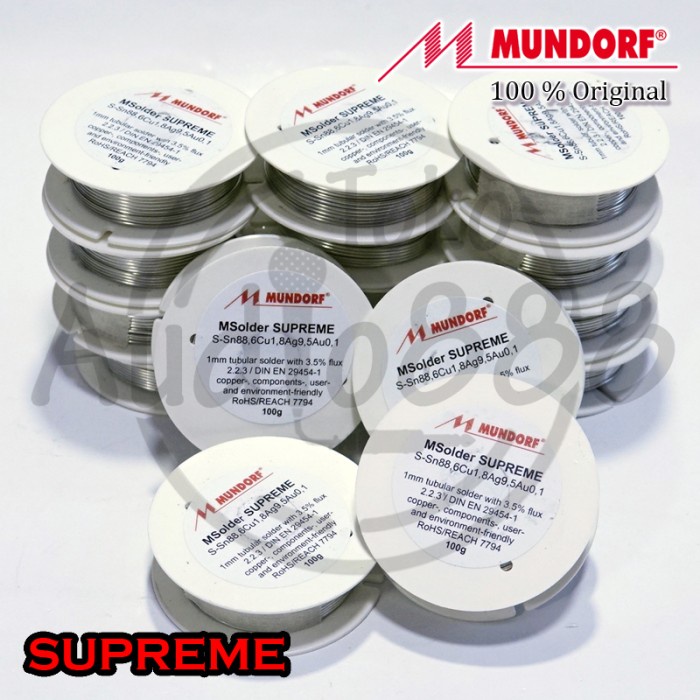 TERLARIS Timah / Tenol solder Audio High End Mundorf Supreme per Roll 100 gram