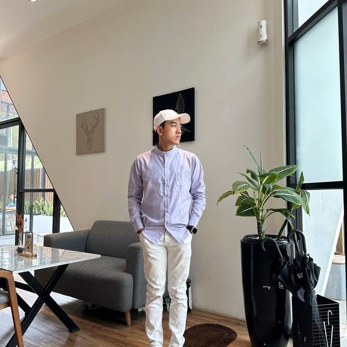 Aeh Kemko Purple Lilac Kemeja Koko Habib Ahmad Alhadar Harga Promo