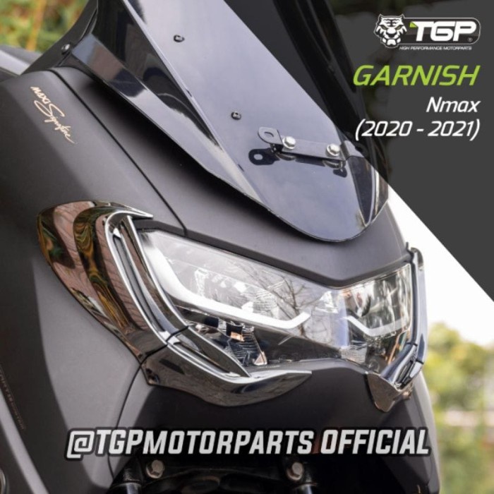 TGP COVER GARNISH VARIASI LIST LAMPU DEPAN NMAX OLD NMAX NEW 2020 2021