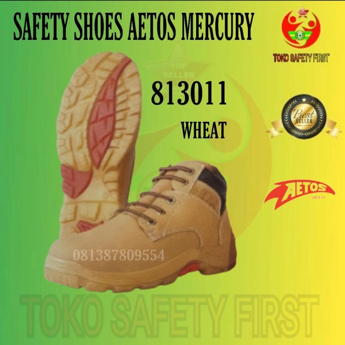Spesial Safety Shoes Aetos Mercury 813011 Wheat/Sepatu Safety Original