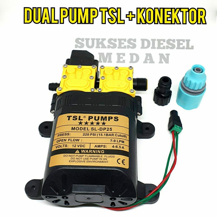 TERMURAH - Dinamo Sprayer Pompa Air DC 12V Volt Mesin Cuci AC Mobil Motor 200PSI