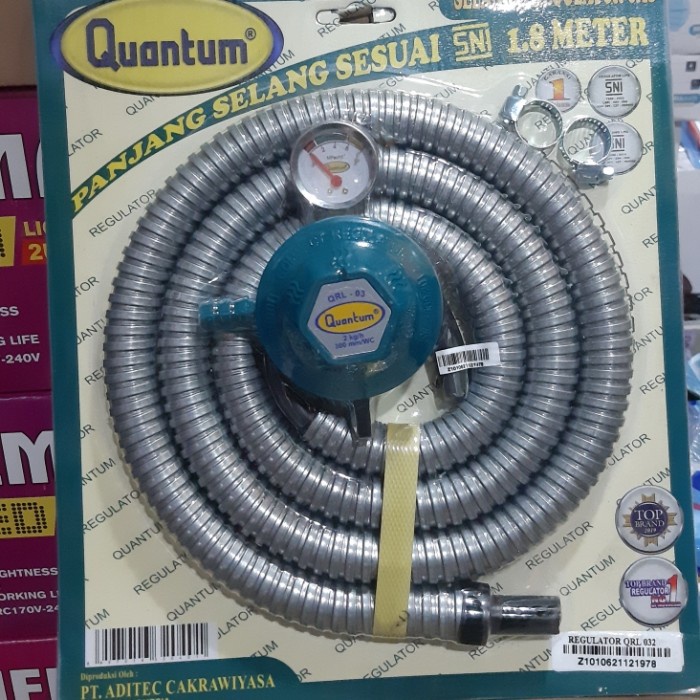 Paket Selang Quantum QRL-03 / Selang + Regulator Quantum Kode 1065
