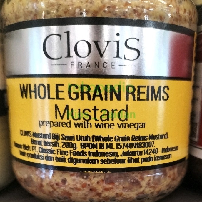 

Promo Terbatas Clovis Whole Grain Reims Mustard Sauce 200Gr Aman