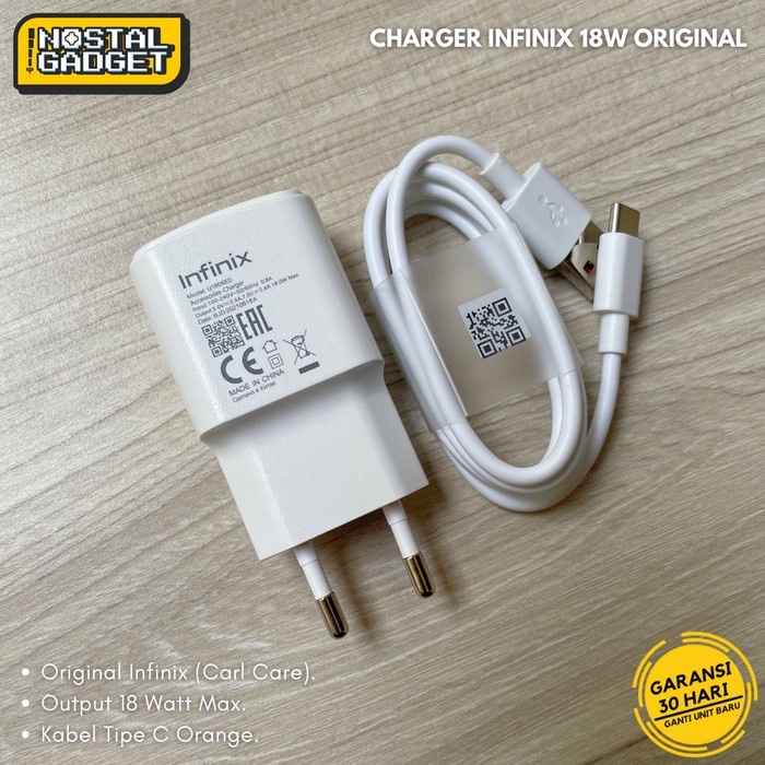 Charger Infinix 18W Fast Charging Hot 30I 30 Play Hot 40I Hot 20 20S 12 Pro Hot 11S Nfc U180Xed