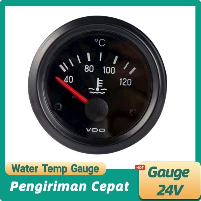 Populer Water Temperature Gauge 24V Vdo Water Temp Gauge 24V Water Temp. Gauge