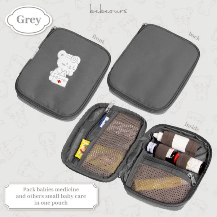 Bebeours First Aid Kit - First Aid Pouch Tas Kotak Obat Terlaris