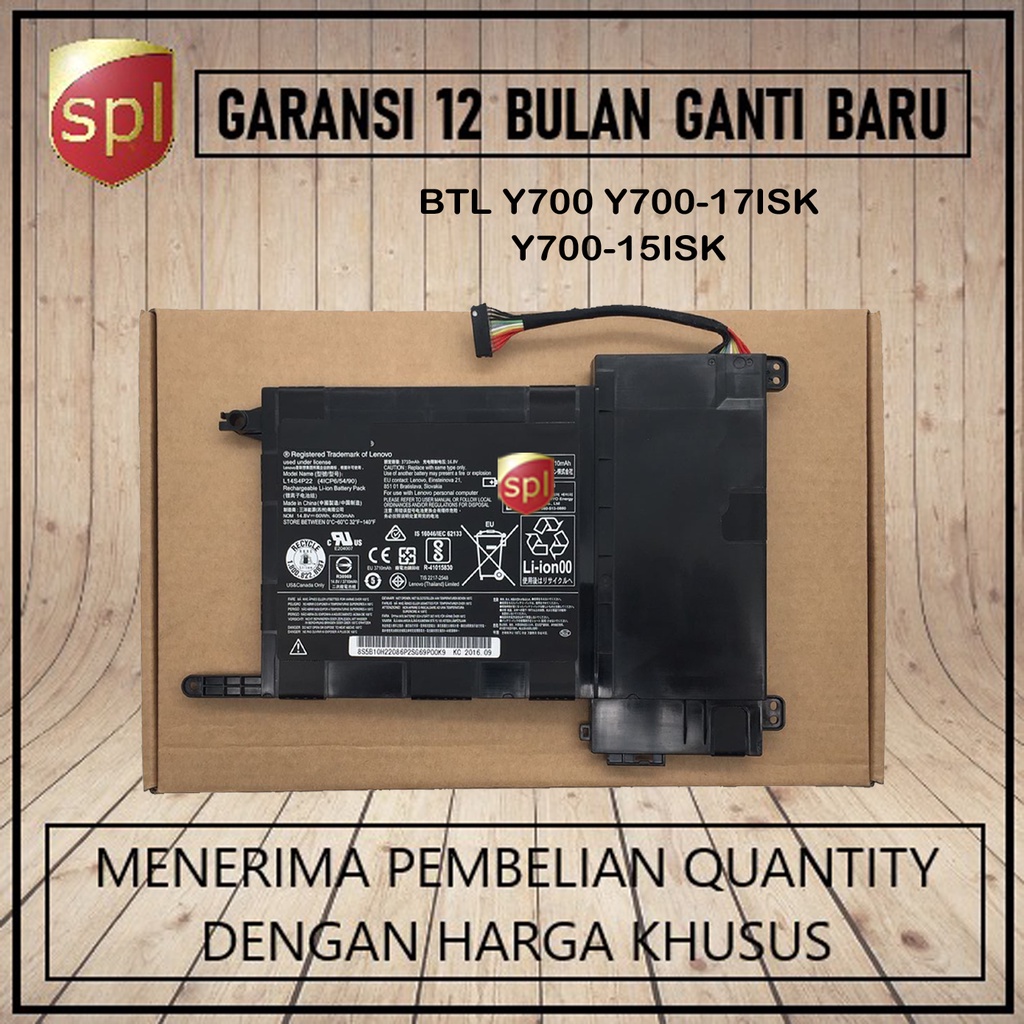 Baterai Lenovo y700 y700-17isk y700-15isk