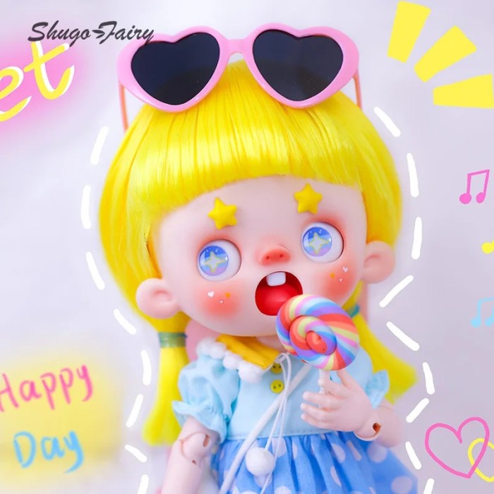 ShugaFairy 1/6 Wuyaya Bjd Dolls Open Mouth Surprised Angry