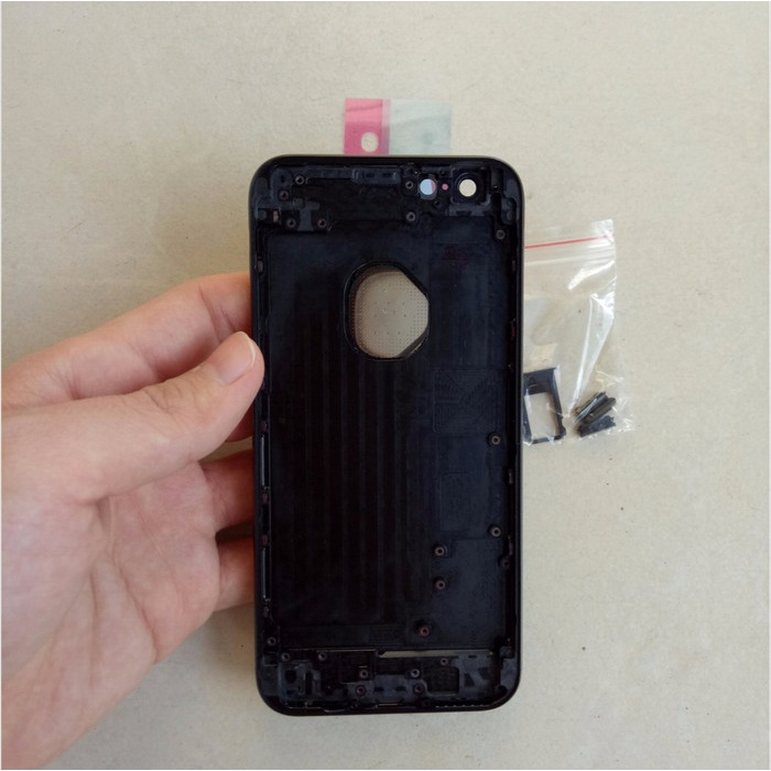 CASING/HOUSING IPHONE 6S (4.7) -MODEL IPHONE 7 -JET BLACK