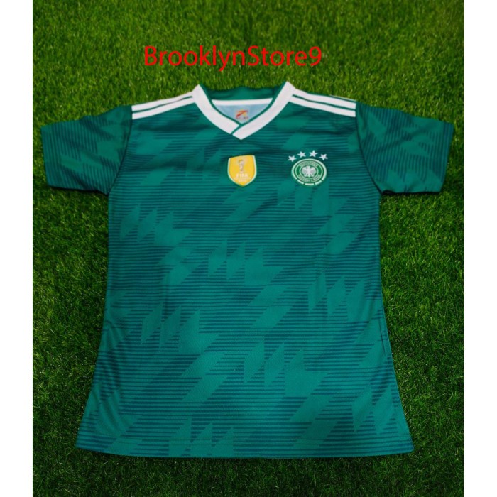 JERSEY BOLA BAJU BOLA REMAJA GERMANYYY HIJAU LIST PUTIH