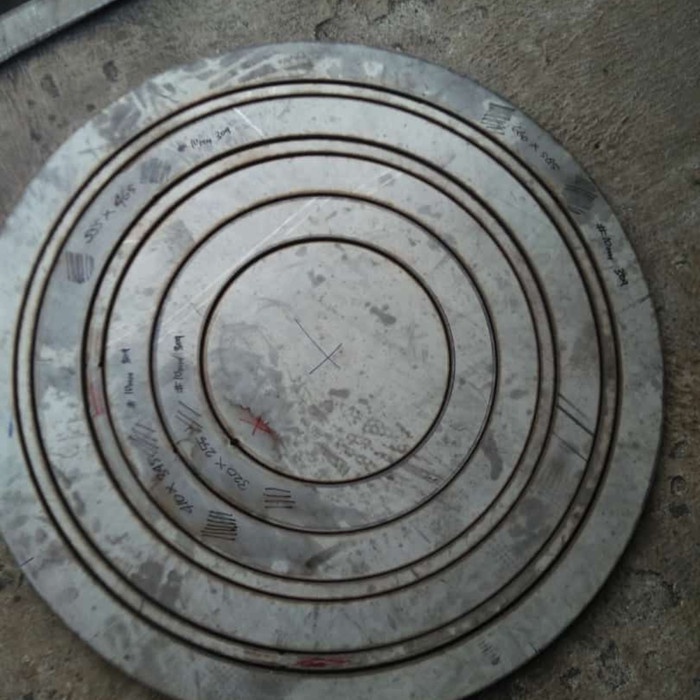 PREMIUM plat bulat stainless 304 tebal 2mm