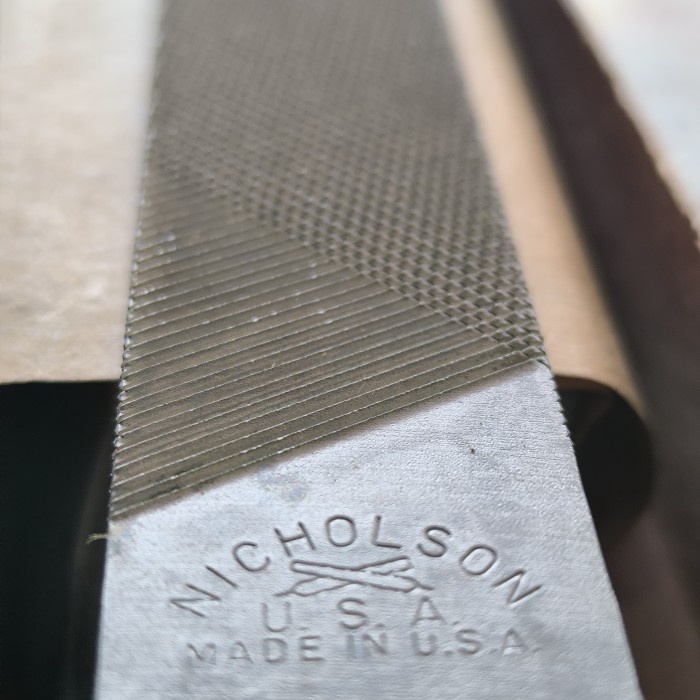 PREMIUM Nicholson Kikir Plat Flat 12" Asli USA