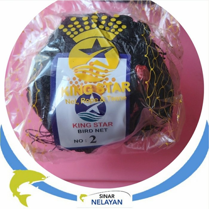 PREMIUM Jaring burung / bird net King Star no 2 ukuran 2.5x9x4
