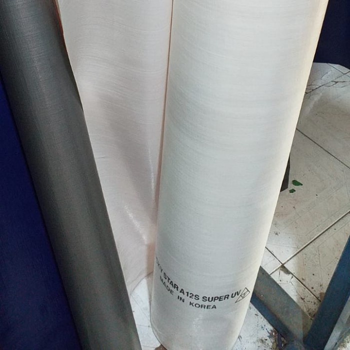 PREMIUM terpal plastik a12 putih korea lucky star