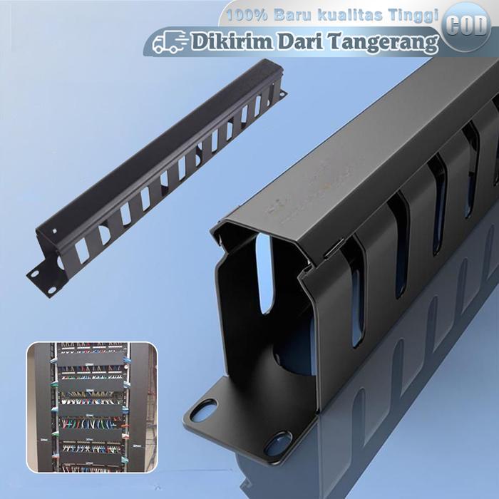 

COD Vention Kabel Manager 1U 19 Inci Wire Management 1u Metal Cable/ Wire Management Asesoris Jalur