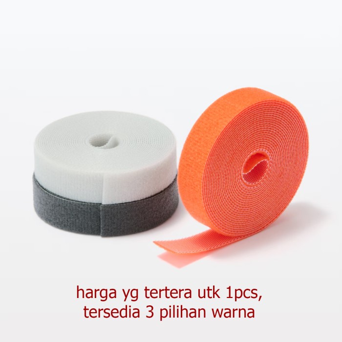 

MUJI Perforated Fastening Tape / Cord Cable Velcro Organizer / Cord Holder - pengikat kabel