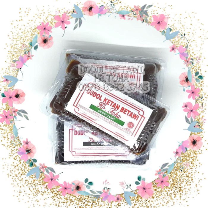 

Wdo - Dodol Betawi Asli Ketan Paris - Hb Toha Oleh Oleh Khas Jakarta (Mika Kecil 500Gr)
